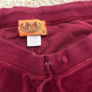 Used size S velour Juicy Couture maroon